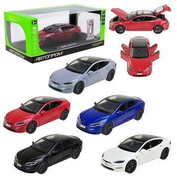 Колекційна машинка із зарядною станцією "Tesla" AP7713 &laquo;Автопром&raquo;, 5 кольорів 180016 фото &mdash; Кузя