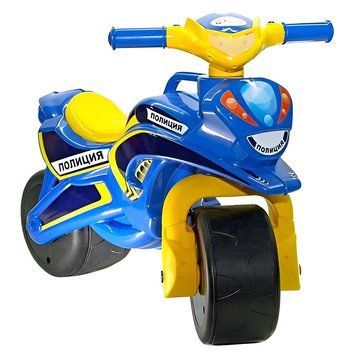 Детский толокар Мотобайк Полиция 0138/570 Doloni Toys 0138/570 фото &mdash; Кузя