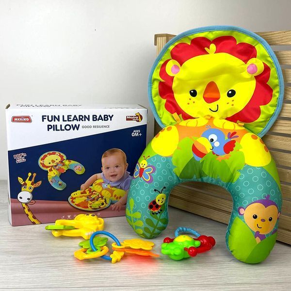 Игровой коврик с валиком для младенца 023-23G, 2 вида 142587 фото &mdash; Кузя