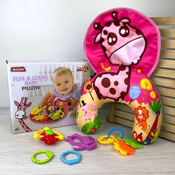 Игровой коврик с валиком для младенца 023-23G, 2 вида 142587 фото &mdash; Кузя