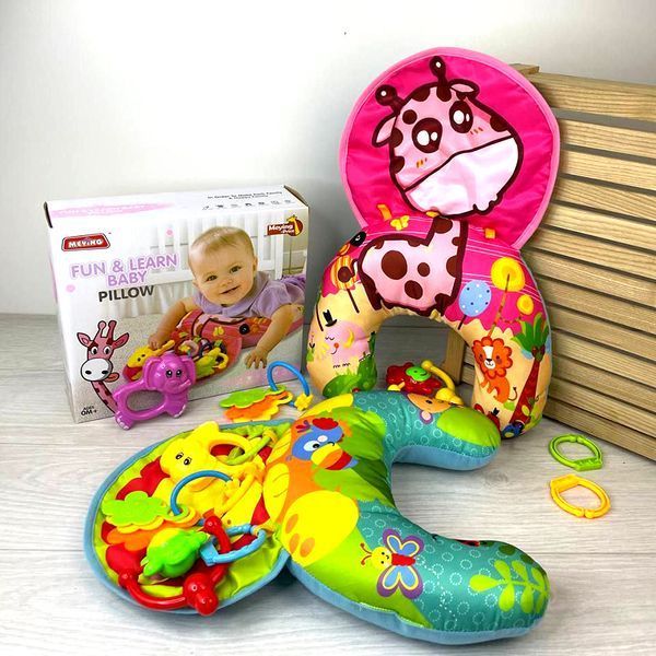 Игровой коврик с валиком для младенца 023-23G, 2 вида 142587 фото &mdash; Кузя