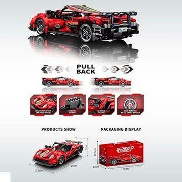 Конструктор Спортивный автомобиль Ferrari 9055-7 189220 фото &mdash; Кузя