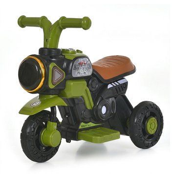 Дитячий електромотоцикл Bambi Racer M 6361-5 з фарою та музикою, зелений