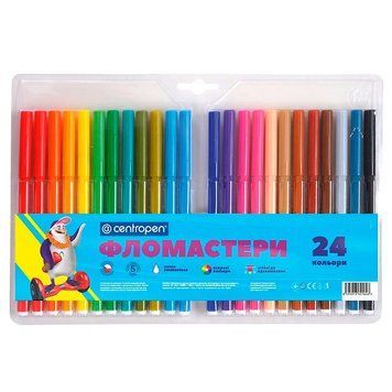 Фломастери "Centropen" 24/ №7790/24, 24 кольори 23498 фото &mdash; Кузя