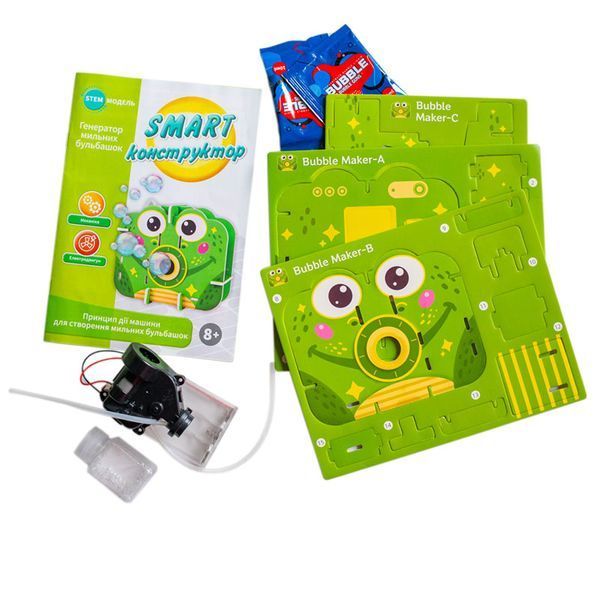 SMART-конструктор Генератор мильних бульбашок STEM-модель Ranok Creative 10100706У 192799 фото &mdash; Кузя