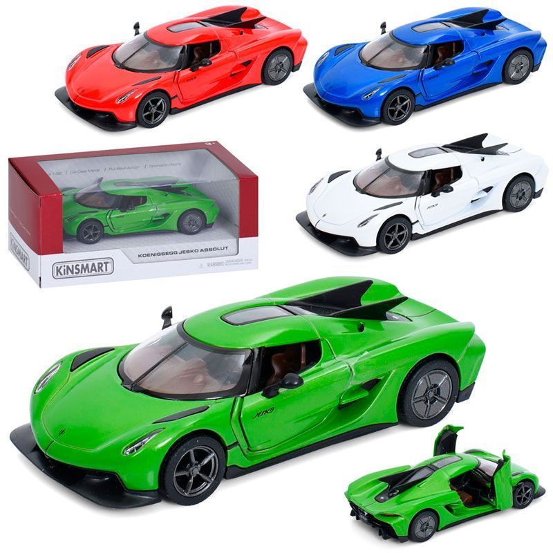 Металева інерційна машинка Kinsmart Koenigsegg Jesko КT 5473 W, 4