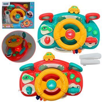 Развивающая игрушка Музыкальный руль 91739, укр, 2 цвета 183346 фото &mdash; Кузя