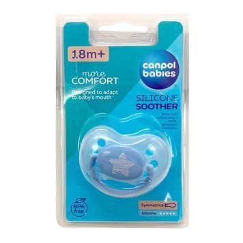 Силиконовая пустышка Canpol babies 22/418, 18 мес. 160093 фото &mdash; Кузя