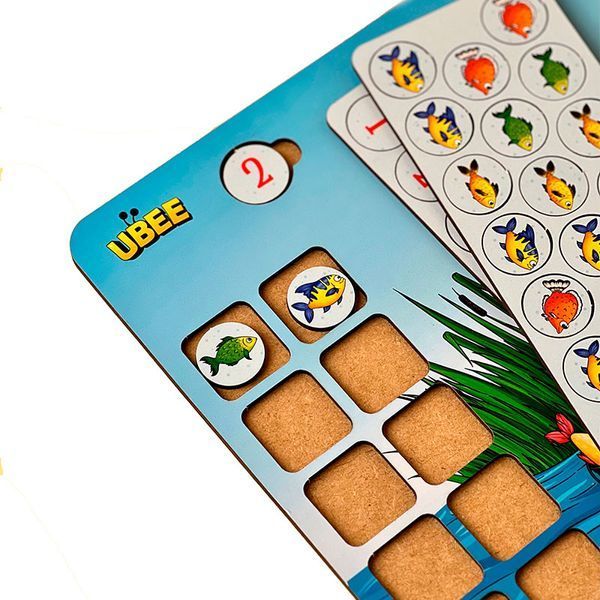 Деревянная развивающая игра ПСД237 "Ученый котик" 173583 фото &mdash; Кузя