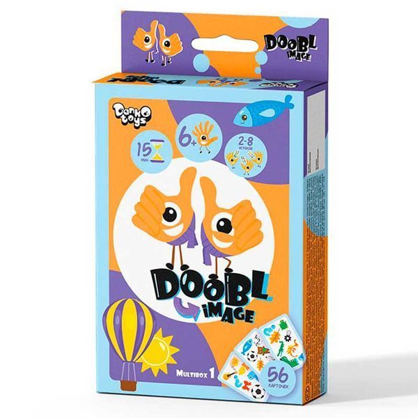 Настільна гра "Doobl image mini" укр DBI-02-01U, 02U, 03U, 04U 130307 фото &mdash; Кузя