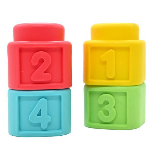Детский мягкий конструктор с животными Soft Rubber Block 6192, 16 деталей 193503 фото &mdash; Кузя