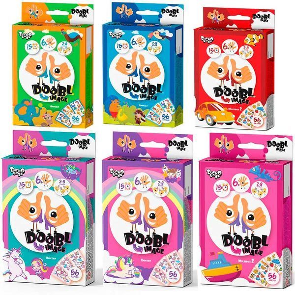 Настільна гра "Doobl image mini" укр DBI-02-01U, 02U, 03U, 04U 130307 фото &mdash; Кузя