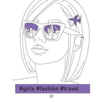 Раскраска #girls#fashion#travel 023133 159218 фото &mdash; Кузя