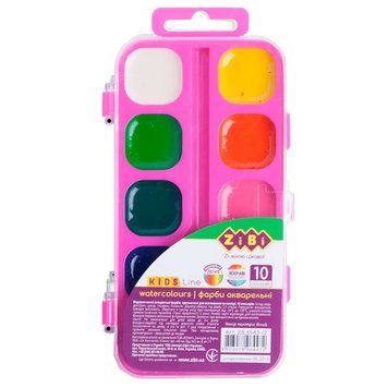 Фарби акварельні ZiBi KIDS Line 10 кольорів ZB6543-15 193794 фото &mdash; Кузя