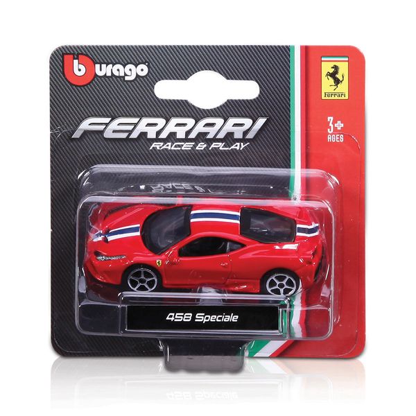 Машинка автомодель металева "Ferrari" Bburago, 1:64 мікс видів 167846 фото — Кузя