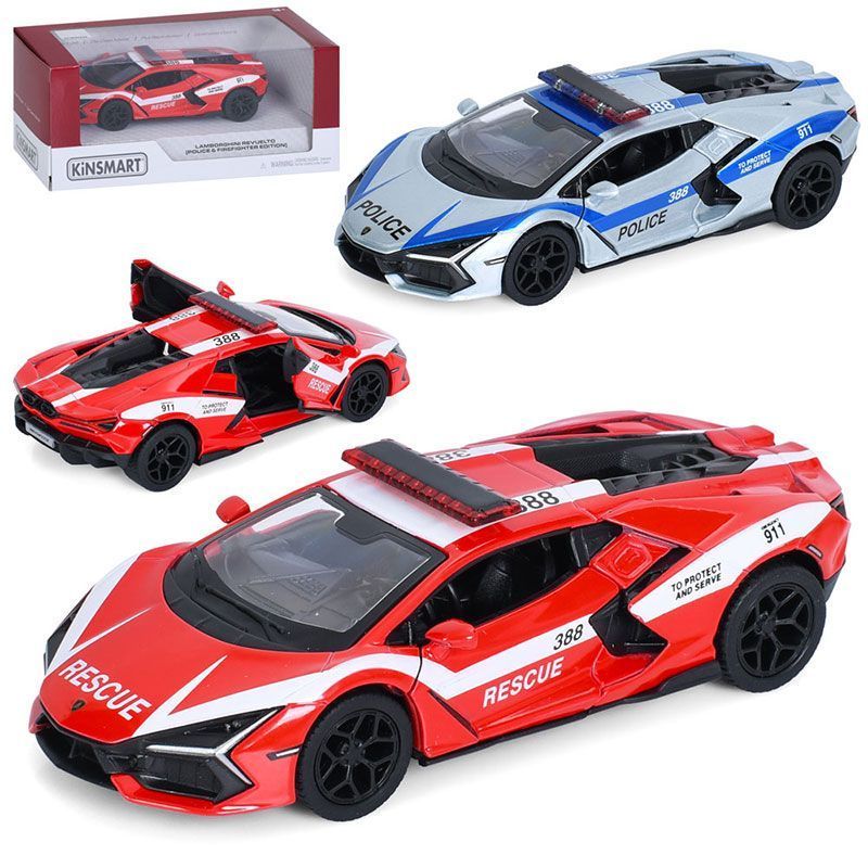 Металлическая инерционная машинка Kinsmart Lamborghini Revuelto KT