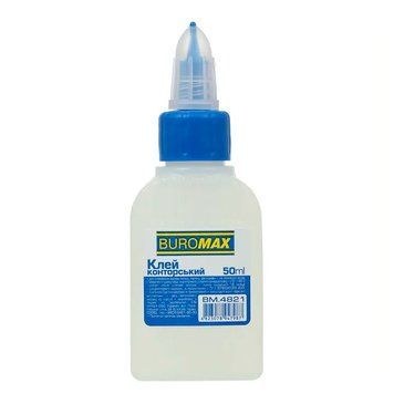 Клей канцелярський конторський Buromax 4821, 50 мл 56729 фото &mdash; Кузя