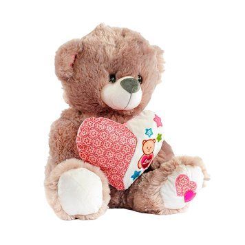 Мягкая игрушка "Медвежонок с сердцем" М 14353, 40 см 160002 фото &mdash; Кузя