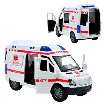 Машинка швидкої допомоги інерційна 711-38 A 185267 фото &mdash; Кузя