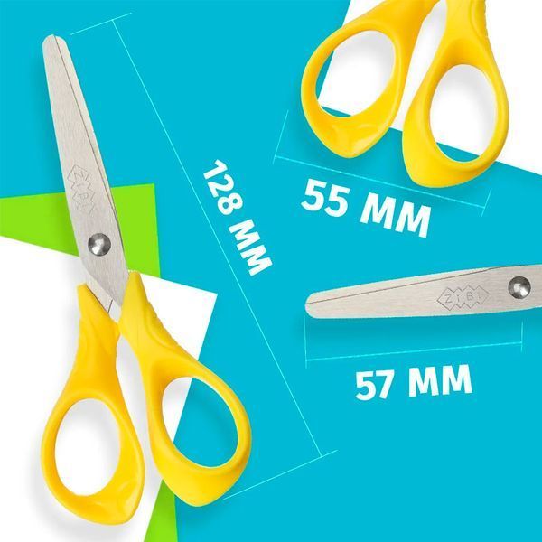 Ножиці дитячі ZiBi Kids Line ZB5021, 12,8 см, 4 кольори