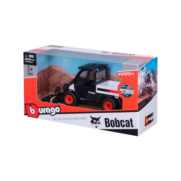 Автомодель металева "Навантажувач Bobcat Toolcat 5600" Bburago 167834 фото — Кузя