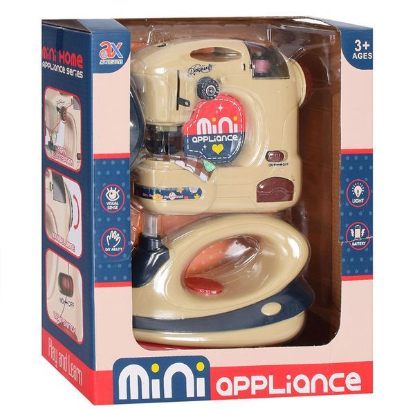 Игровой набор бытовой техники швейная машинка утюг 6713B 167561 фото &mdash; Кузя