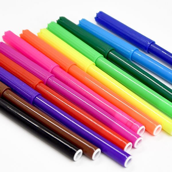 Набір фломастерів Color Fibre 858-12, 12 кольорів 165067 фото &mdash; Кузя