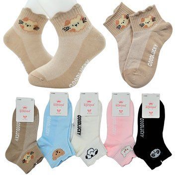 Носки детские сетка на 3-5 лет, с рисунком Корона CY485-1 182954 фото &mdash; Кузя