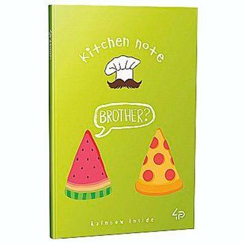 Блокнот Profiplan Kitchen Note Pizza A6, 48 сторінок, з кольоровими аркушами 901241 191385 фото &mdash; Кузя