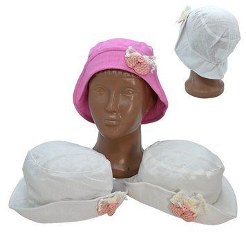 Панама льонова для дівчинки &laquo;Габбі&raquo; р. 46-48 Glory Kids арт. 8211 192196 фото &mdash; Кузя