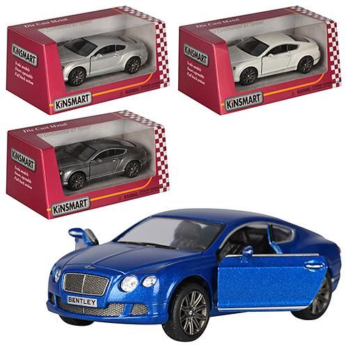 Машинка металева «Bently Continental GT Speed» KINSMART КТ 5369 W, 4 кольори 78935 фото — Кузя