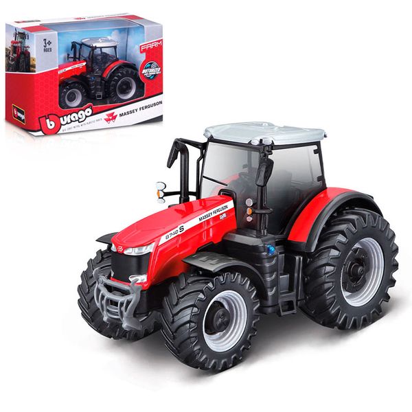 Автомодель металлическая "Трактор Massey ferguson 8740S" Bburago 167835 фото — Кузя