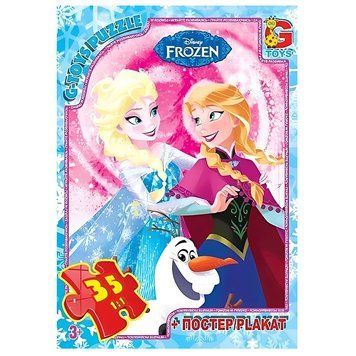 Дитячі пазли midi G-Toys FR 051 на 35 елементів із постером 193332 фото &mdash; Кузя