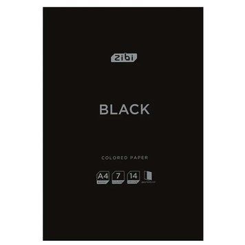 Набір кольорового двостороннього паперу ZiBi ZB.1909-01 Black А4, 7 кольорів, 14 аркушів 193360 фото &mdash; Кузя
