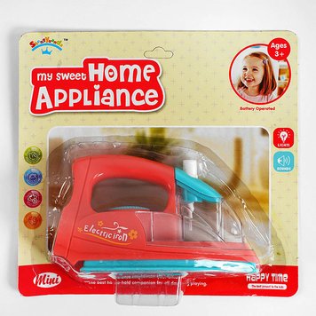 Утюг игрушечный с подсветкой и звуком "Home Appliances" 6604-2 171984 фото — Кузя