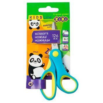 Ножиці дитячі ZiBi Kids Line ZB5005-02 з гумовими вставками, 12,6 см 165715 фото &mdash; Кузя