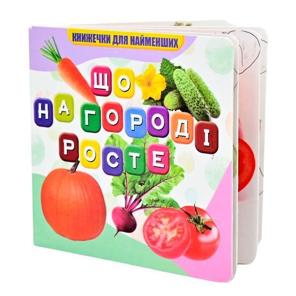 Книжечка для найменших "Що на городі росте?" 173171 фото &mdash; Кузя