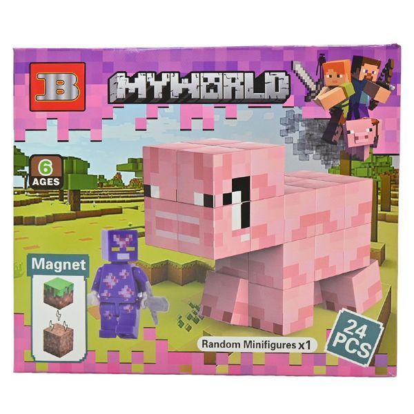 Магнитный конструктор My World Minecraft 3802, 4 вида 192992 фото &mdash; Кузя