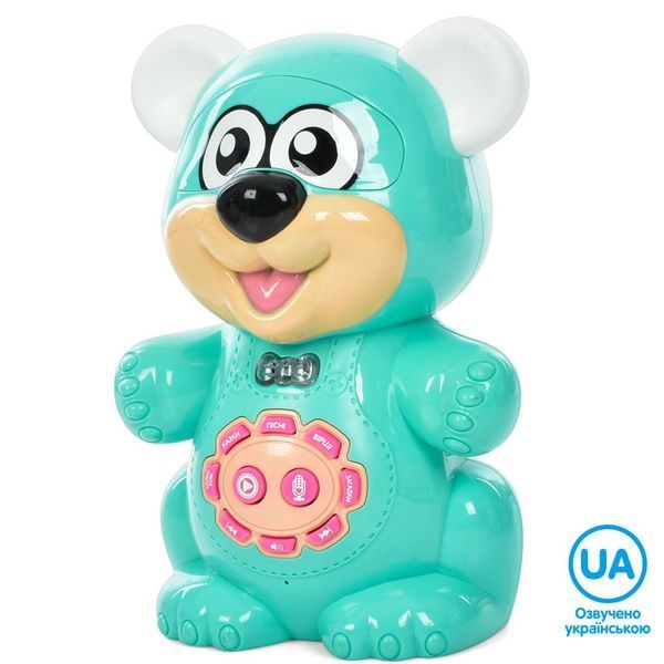 Музыкальная игрушка "Говорящий Мишка" с сенсором и подсветкой FT 0041, 2 цвета 160992 фото &mdash; Кузя