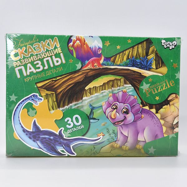 Дитячі пазли з великими деталями "Казки" Danko Toys, 30 ел., рос., мікс видів 34354 фото — Кузя