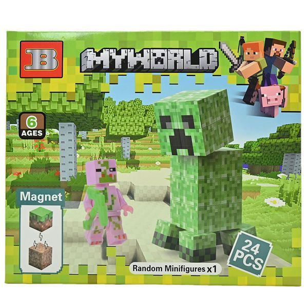 Магнитный конструктор My World Minecraft 3802, 4 вида 192992 фото &mdash; Кузя
