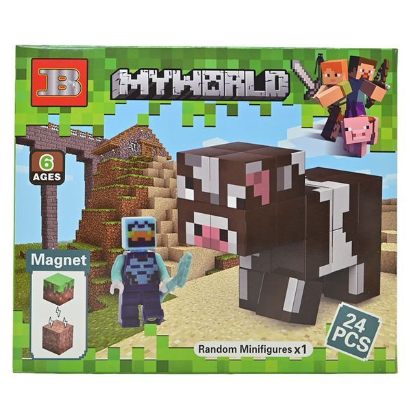 Магнитный конструктор My World Minecraft 3802, 4 вида 192992 фото &mdash; Кузя