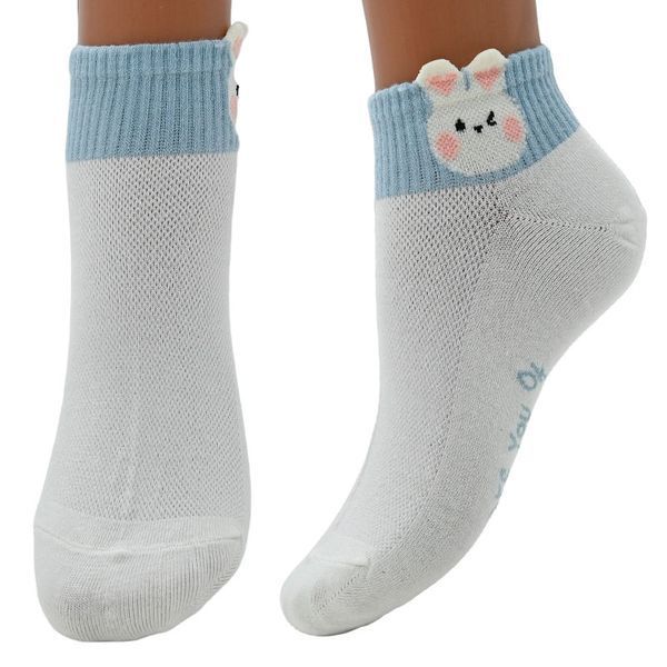 Носки детские для девочки р 33-38 с рисунком, сетка CY425 186209 фото &mdash; Кузя