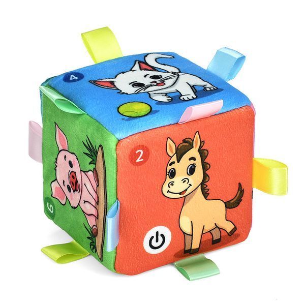 Інтерактивний навчальний кубик Кубик-крутик Limo Toy HB 0076 з українським озвучуванням та світлом 195208 фото &mdash; Кузя