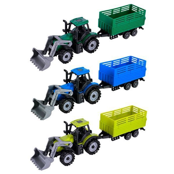 Трактор с прицепом инерционный 5279-93AC, микс видов 192699 фото &mdash; Кузя