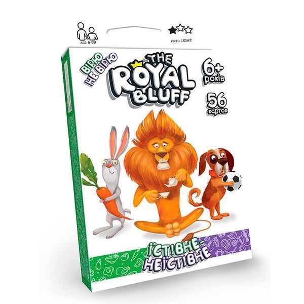 Настільна гра Danko t. "Вірю, не вірю" The ROYAL BLUFF "їстівне, неїстівне 125561 фото — Кузя