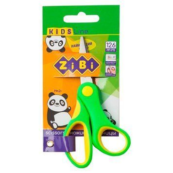 Ножиці дитячі ZiBi Kids Line ZB5005-15 з гумовими вставками, 12,6 см