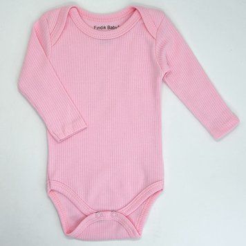 Боди с длинным рукавом трикотаж для девочки р.62-86(3-18м.) арт.11693 167279 фото &mdash; Кузя