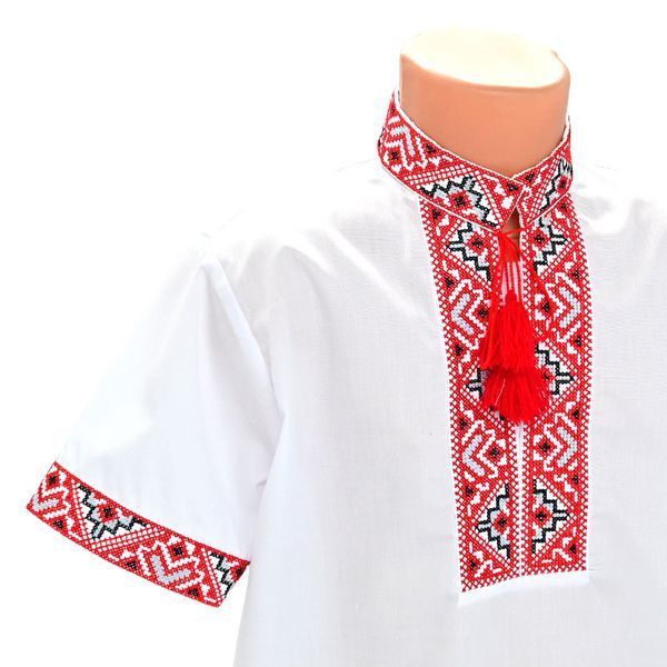 Вышиванка для мальчика "Майкл" червоний 104р 172876 фото &mdash; Кузя