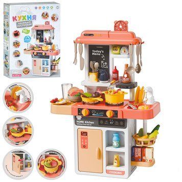 Детская игровая кухня-стол Limo Toy 889-296 с водой, паром, светом, 52 предмета 195442 фото &mdash; Кузя